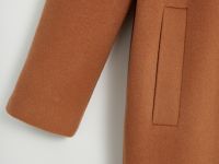 Пальто из шерсти и шелка