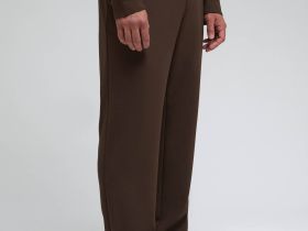 Брюки прямого кроя с вискозой