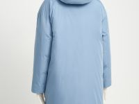 Пуховое пальто с переливающимся эффектом