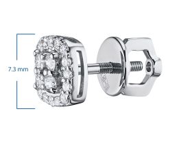 Пусеты из белого золота э4712пс03174000