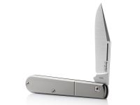 Складной нож LionSteel Barlow Slim Shuffler, сталь M390, рукоять титан
