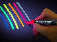 Маркер спиртовой Molotow "GRAF-X" UV 1мм Флуорисцентный Оранжевый 04