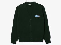 Мужской кардиган Lacoste из кардочесаной шерсти