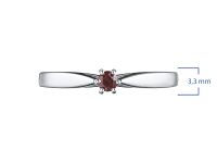 Помолвочное кольцо из белого золота с бриллиантом э4001кц12154300