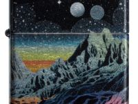 Зажигалка ZIPPO Space in Color Design с покрытием 540 Tumbled Chrome, латунь/сталь, разноцветная, 38x13x57 мм