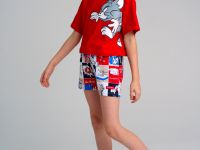 Фуфайка трикотажная для девочек (футболка)