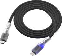Кабель Red Line pro Shimmer USB-C / Apple Lightning 1 м Чёрный