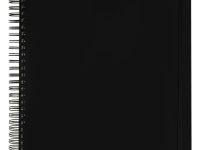 Скетчбук на спирали Гамма "Студия" 30х30 см 100 л 110 г, черный, твердая обложка, на резинке, бела