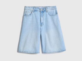 Шорты-бермуды со средней посадкой, Голубой