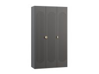Распашной шкаф Луми 3-136x242 Графитовый