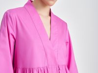 Хлопковое платье с v-образным вырезом