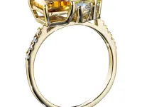 Кольцо из желтого золота с и цитринами э0373кц06250360_white