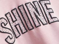 Свитшот с аппликацией для девочек, Розовый