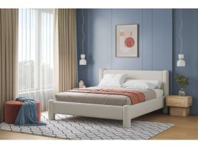 Кровать Ассоль 160 Букле Молочный