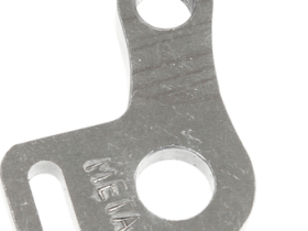 Держатель заднего переключателя "петух" Meta №58 фрезерованный (серебристый)