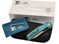 Складной нож Dr.Tech D4281BL, сталь M390, рукоять TC4, синий