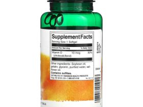 Swanson, Витамин D3, 400 МЕ (10 мкг), 250 мягких таблеток