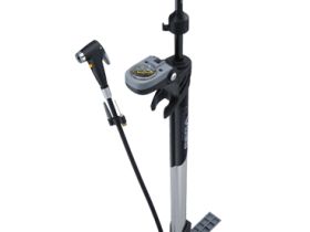 Насос с манометром и шлангом Topeak Mega Morph (черный / серебристый)