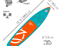 Надувная доска для SUP-бординга ZAP BREEZE 12'6
