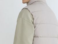 Утеплённый стёганый жилет, Бежевый