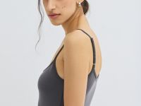 Приталенное трикотажное платье, Серый