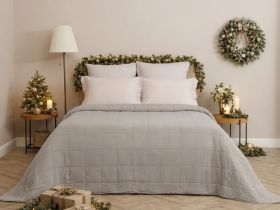 Покрывало Alda, серое