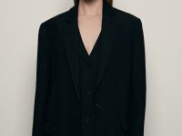 Однобортный жакет с добавлением льна