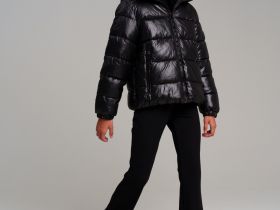 Комплект трикотажный для девочек: шапка, снуд