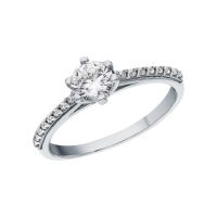 Серебряное кольцо с фианитами