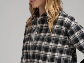 Рубашка свободного кроя в клетку