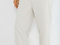 Брюки из вельвета, Белый