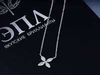 Колье из белого золота с бриллиантами э4701кл04194500