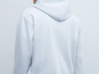 Объёмная толстовка на молнии, Серый