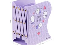 Подставка для книг MESHU "Beary Beary", 3 отделения, раздвижная