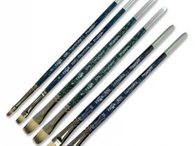 Кисть синтетика №10 плоская Гамма "Модерн" короткая ручка