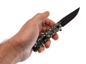 Складной нож Tenable Einar, сталь NItro-V, рукоять карбон