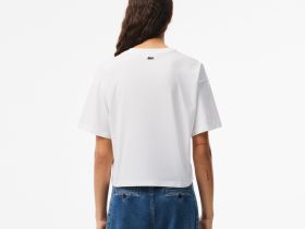 Женская футболка Lacoste из хлопка