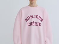 Свитшот с принтом, Розовый