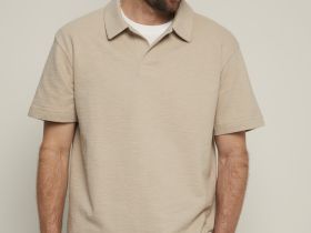 Поло из хлопка свободного силуэта