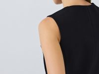 Жилет из поливискозы, Черный