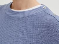 Джемпер из хлопка свободного силуэта