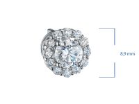 Пусеты из белого золота э4712пс08191360_white