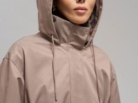 Короткий плащ из твила