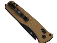 Складной нож спасателя Kizer Aegis T, сталь AEB-L, рукоять G10, песочный