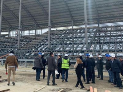 Строительство стадиона в селе Борогонцы к Играм народов Якутии идет с опережением графика