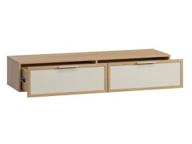 ТВ-тумба Флавир 140x27 Рогожка Белый