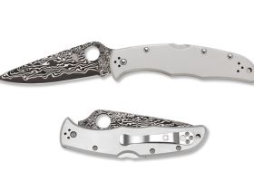 Складной нож Spyderco Endura 4 VG-10 в обкладах из дамаска