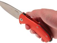 Нож складной LionSteel KUR OR G10 Orange Flipper, сталь Uddeholm Sleipner®, стеклотекстолит, оранжевый