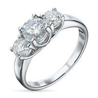 Классическое кольцо из белого золота э4712кц02187900_white