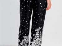 Широкие брюки с принтом